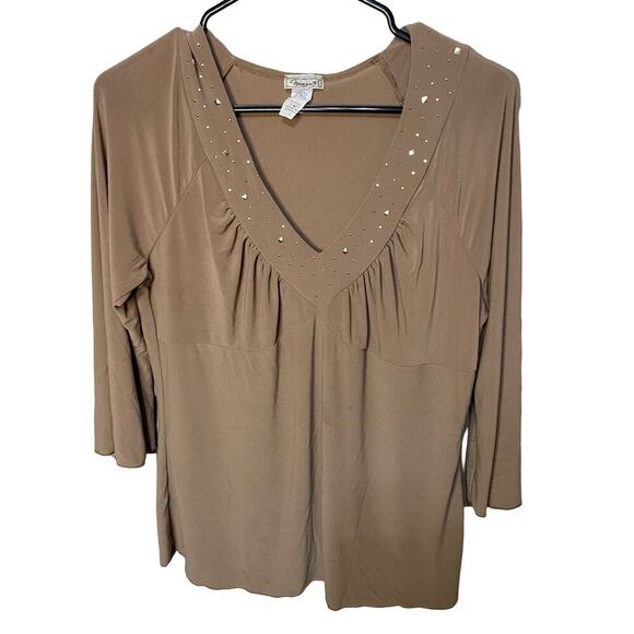 Nexxen Y2k Blouse bedazzled top - Picture 1 of 7